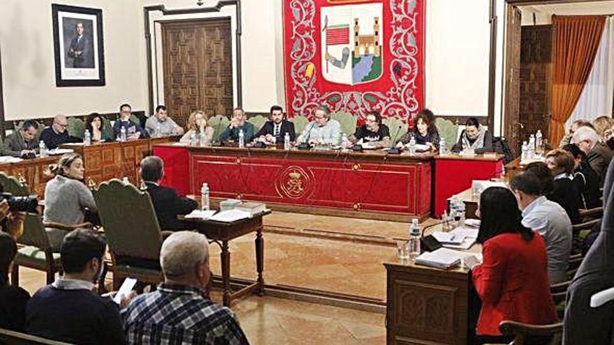 Los concejales de la Corporación durante el Pleno del pasado lunes.