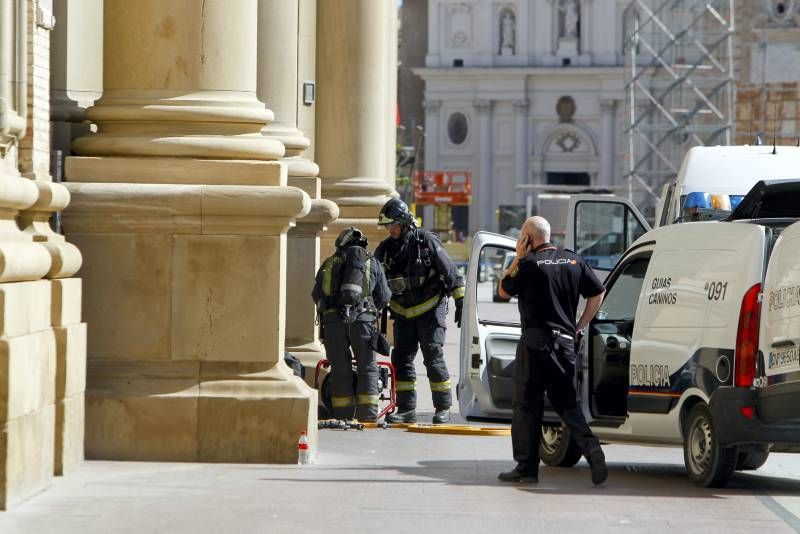 Fotogalería: Explosión en el interior de la basílica del Pilar