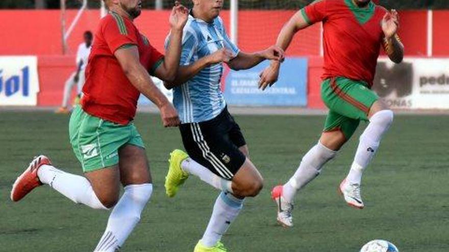 Imatge del duel d&#039;anit entre Argentina i Marroc, amb triomf argentí per 2 a 1