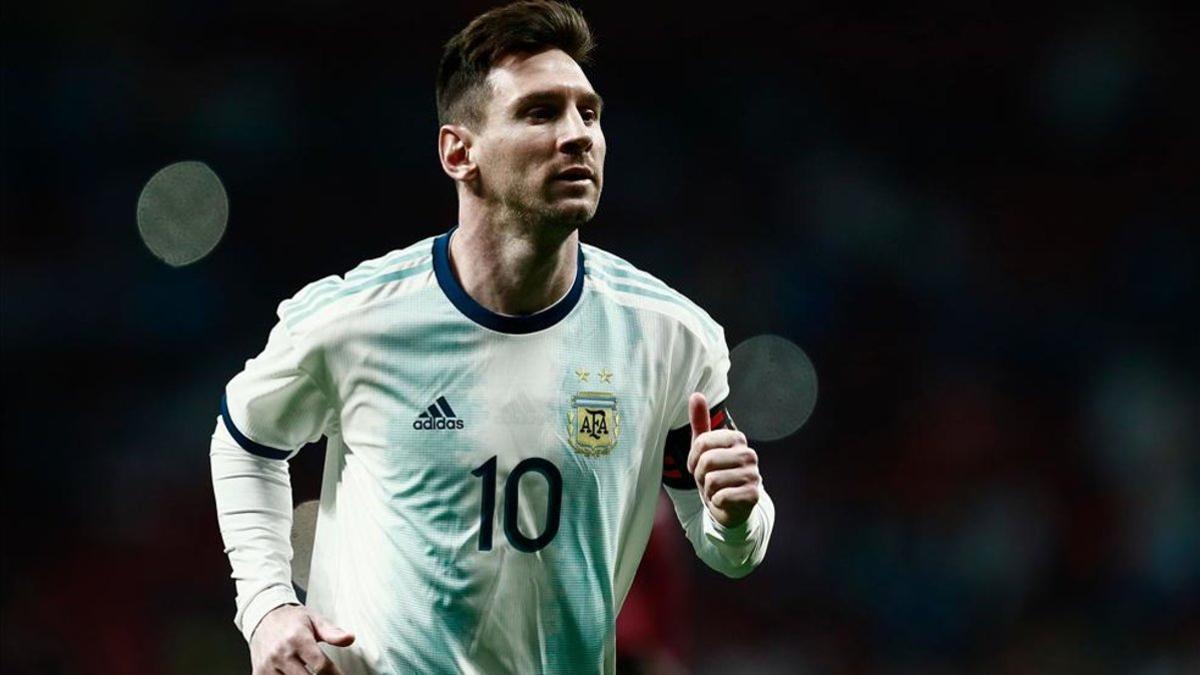 Messi, en uno de sus últimos partidos con la selección argentina