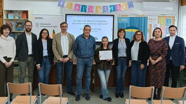 Dahbla Amoura, de 1º de Bachillerato del IES Rodanas, ganó con el relato ‘Total a pagar’.