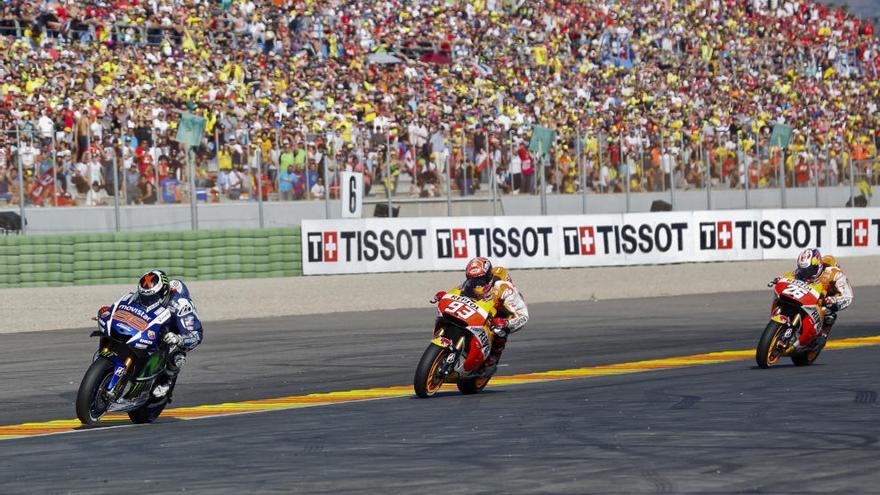 Imagen del último Gran Premio de Motociclismo celebrado en el circuito de Cheste.