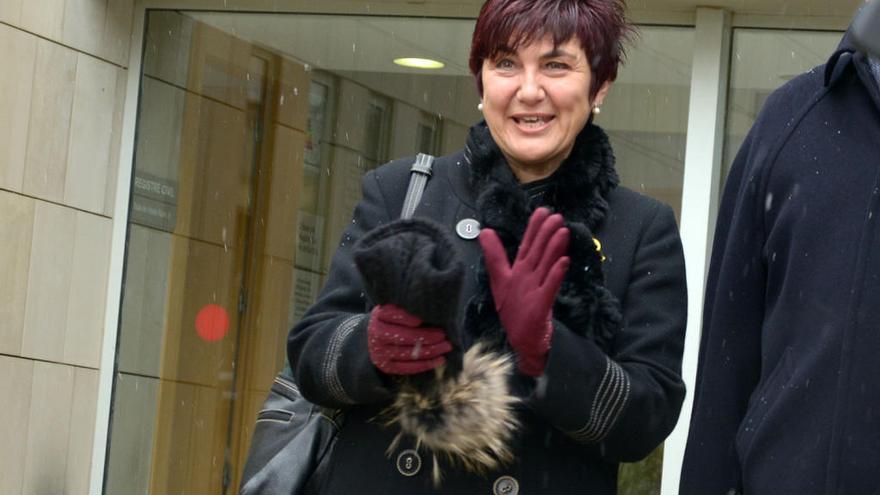 L&#039;alcaldessa de Roses, a la sortida del jutjat el març passat