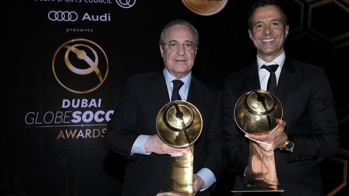 Florentino Pérez y Jorge Mendes, en Dubai