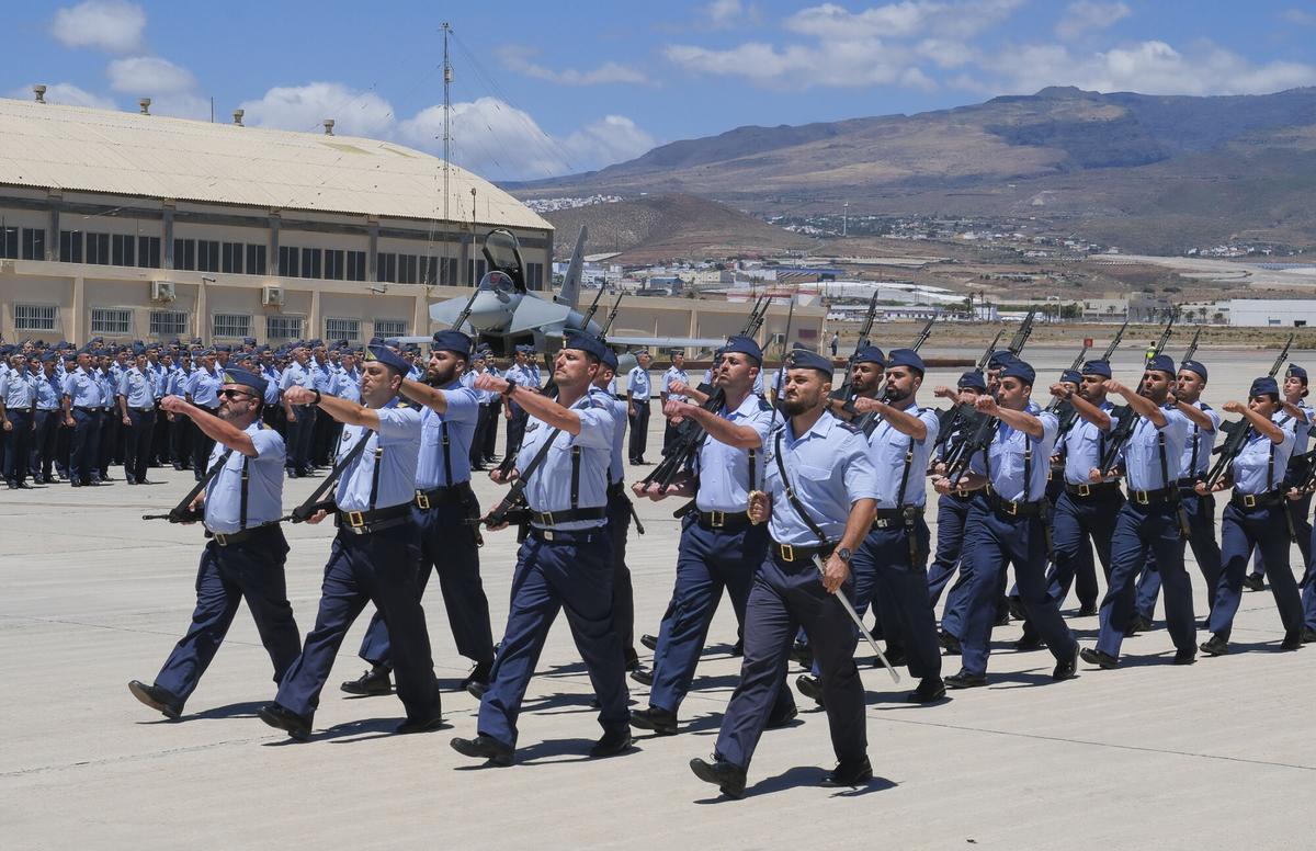 Llegada de los aviones Eurofighter a la Base Aérea de Gando, en Gran Canaria Llegada de los aviones Eurofighter a la Base Aérea de Gando, en Gran Canaria