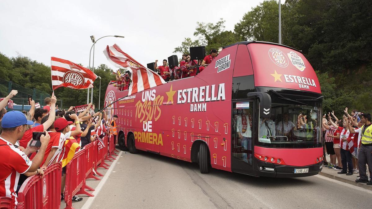 La rua de l’ascens del 2022 també va sortir des de Montilivi.