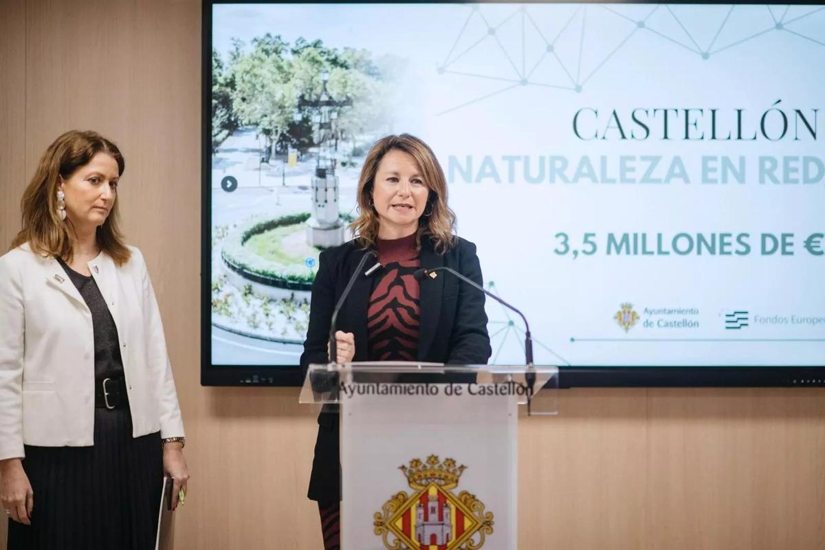 Carrasco y Vinanova, en marzo, en la presentación de la iniciativa 'Castellón Naturaleza en Red'.