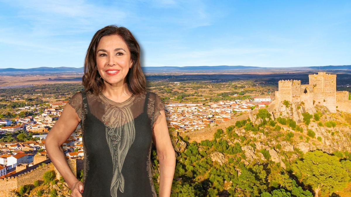 Isabel Gemio encuentra la tranquilidad en el pueblo de Badajoz que la vio crecer.