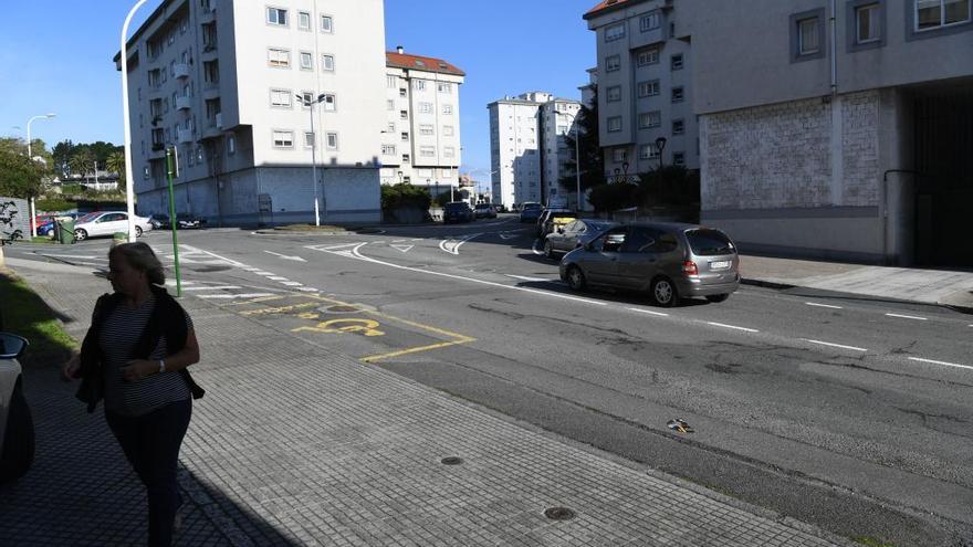 Calle Juan Darriba, en O Birloque, donde ocurrió la riña.