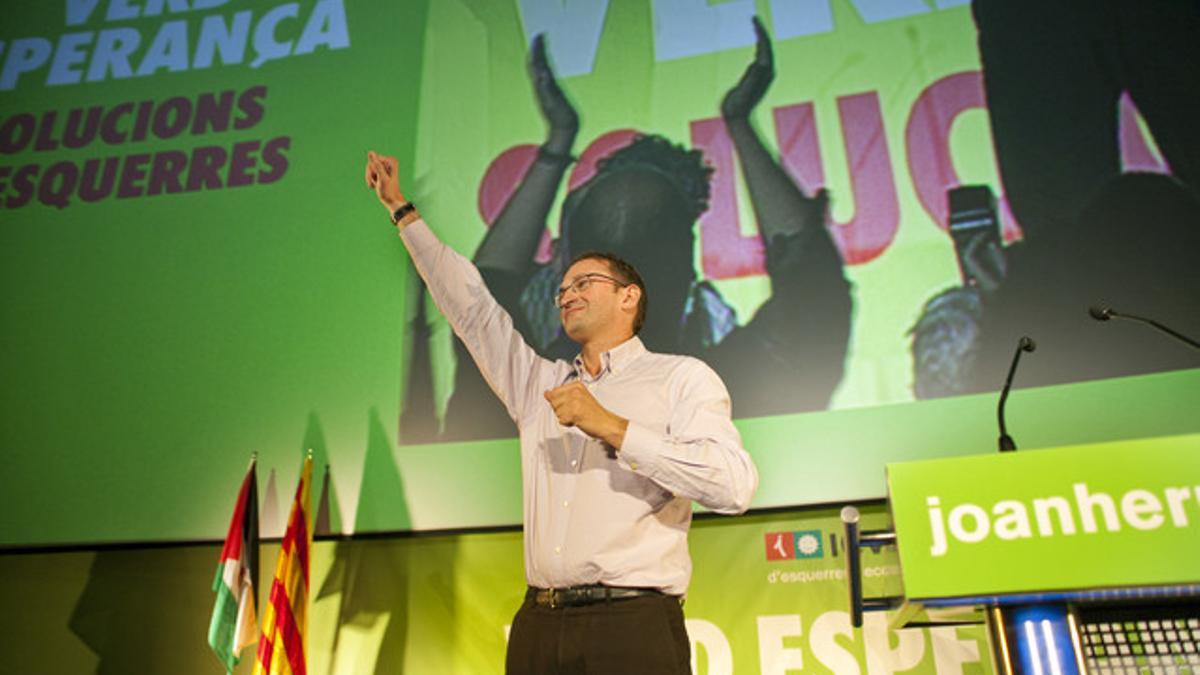 Joan Herrera, esta mañana en el cine Urgell.