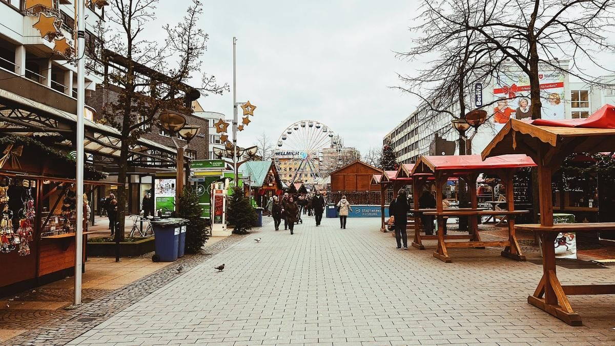 Mercadillo de navidad en Duisburgo.