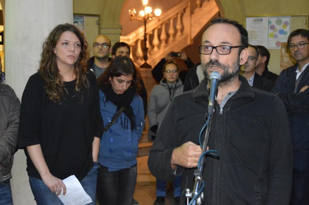 Acte de suport a l'alcaldessa de Berga, Montse Venturós