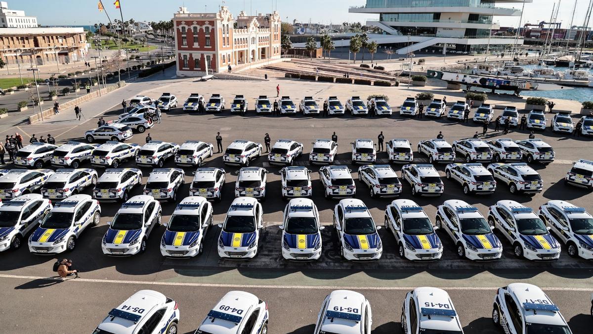 Los nuevos vehículos de la Policía Local de València