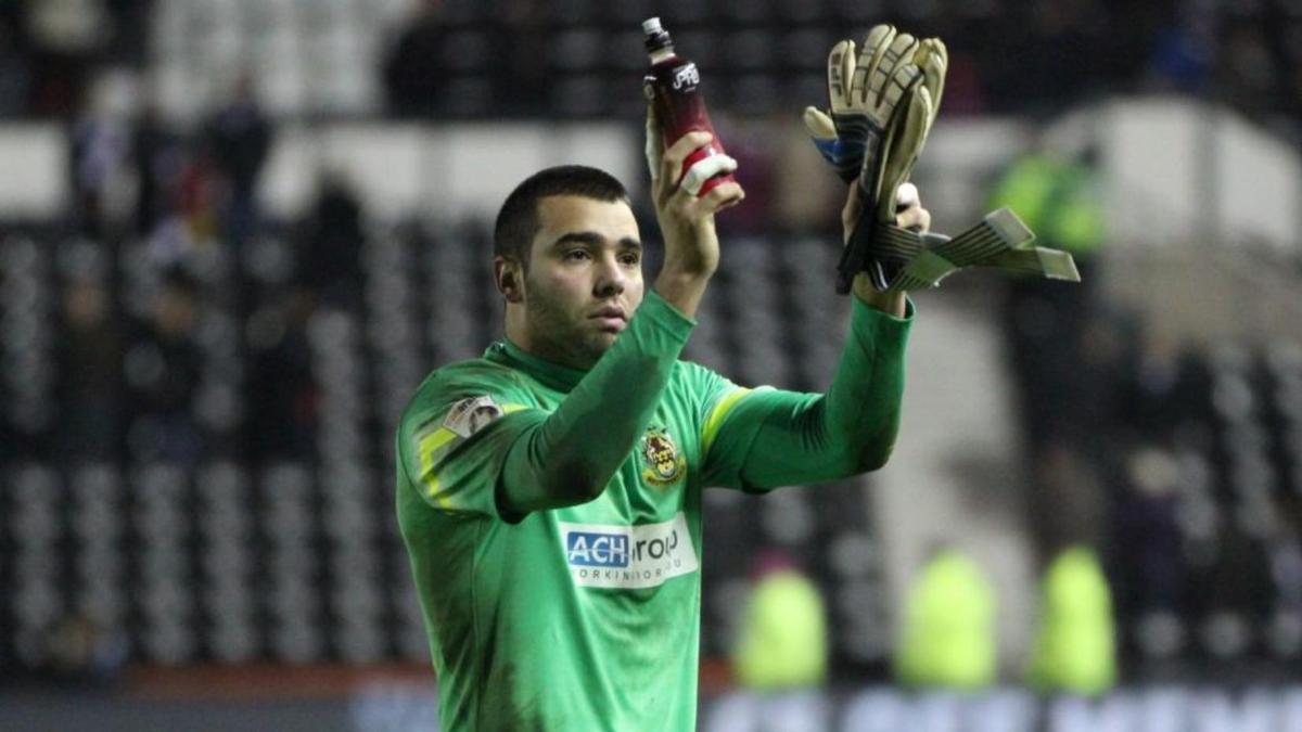 David Raya jugando en el Southport FC
