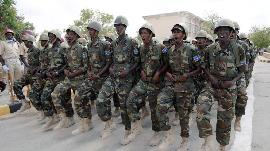 Militares del Ejército somalí.