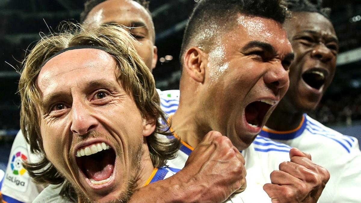 Modric, eufórico junto a Casemiro