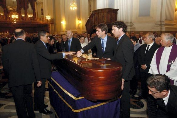 Funeral de Elías Yanez en la Basílica del Pilar