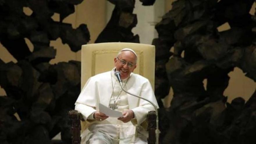 El Papa Francisco se reúne con la prensa en el Vaticano