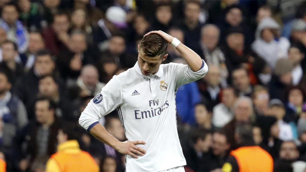 Cristiano Ronaldo en un instante del partido Real Madrid - Borussia Dortmund