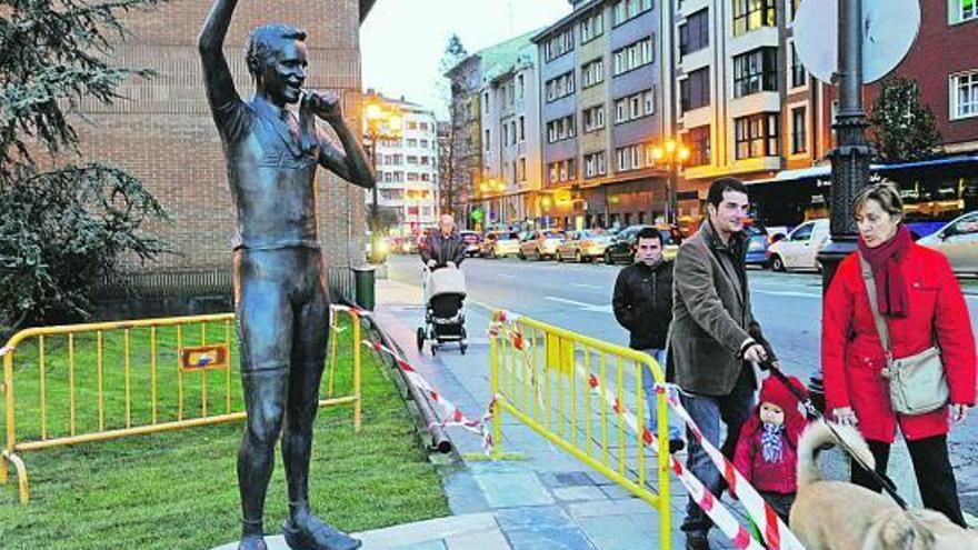 Samuel Sánchez ya celebra en la Losa su triunfo en Pekín