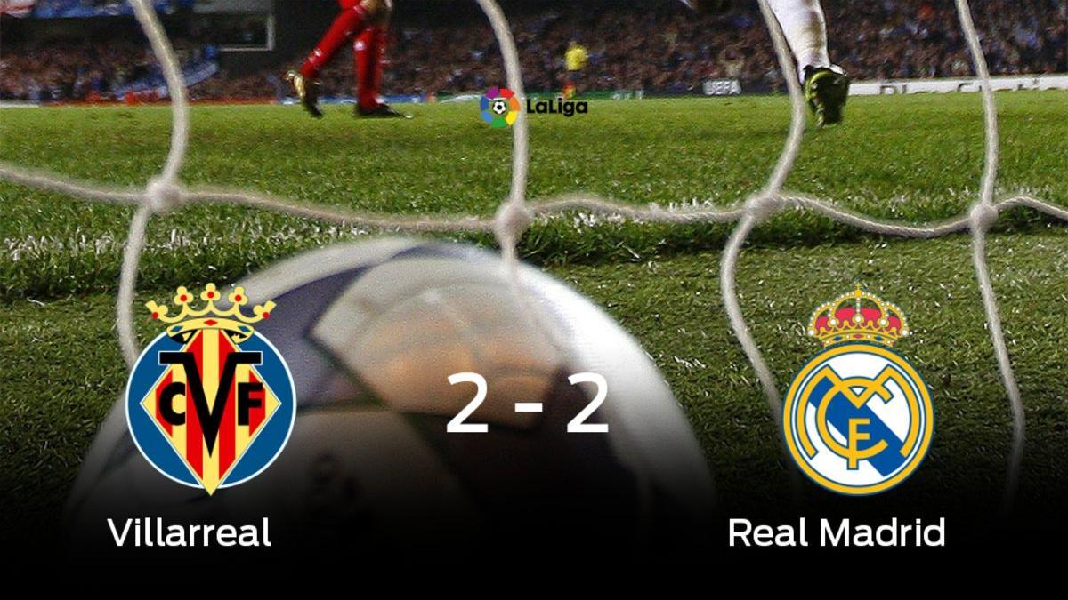 El Villarreal y el Real Madrid empataron a dos