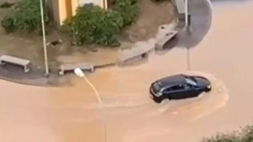 'Aquacar', el divertido vídeo de Tiktok con 'Filomena' como protagonista