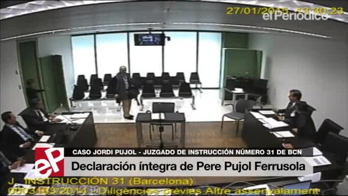 Declaración íntegra de Pere Pujol Ferrusola.