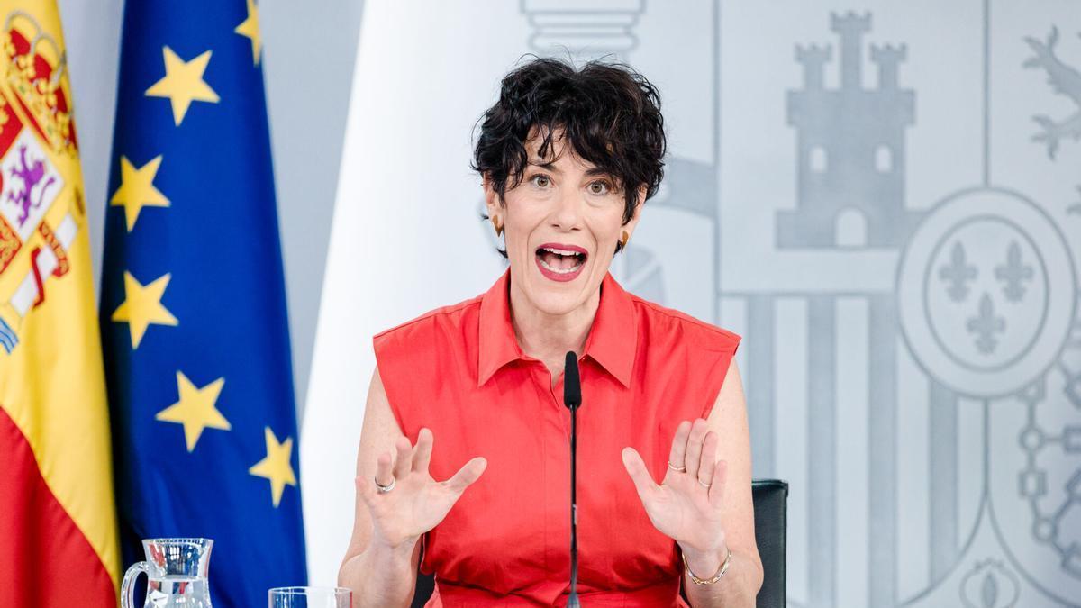 La ministra de Inclusión, Seguridad Social y Migraciones y portavoz del Gobierno, Elma Saiz