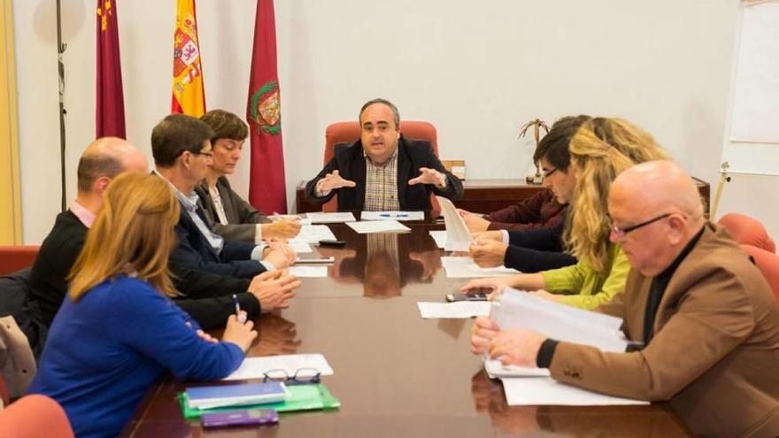 Reunión de la comisión de Participación Ciudadana, ayer.