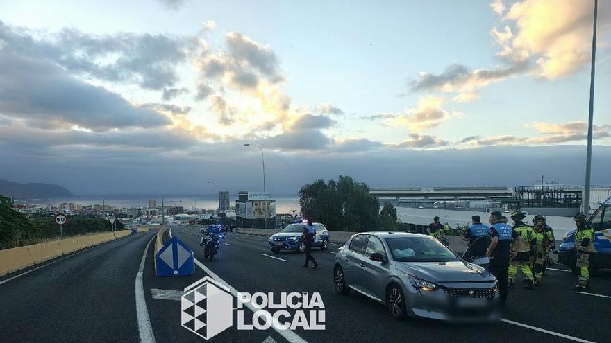 Un conductor drogado recorre la TF-5 en sentido contrario y provoca un choque frontal en Tenerife