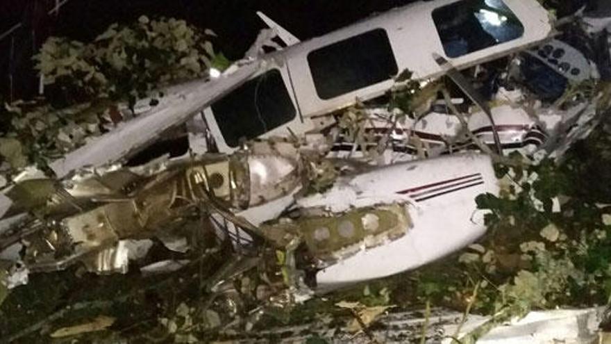 La aeronave se ha estrelladoe en San Pedro de los Milagros