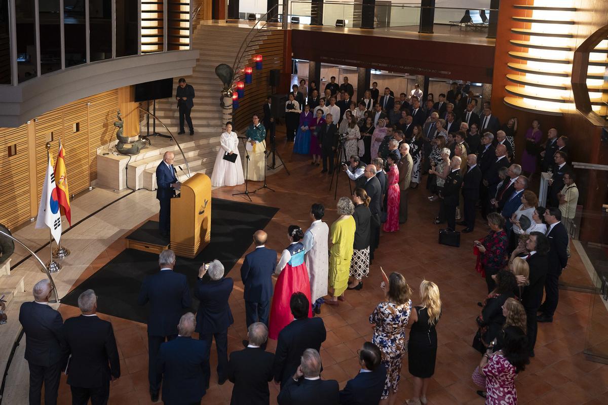 Intervención del presidente del Cabildo durante el acto