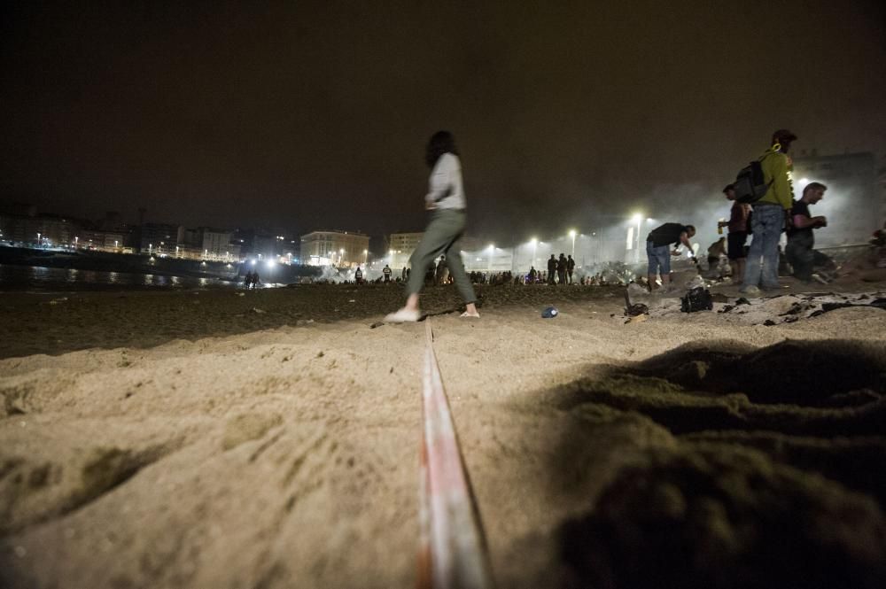 Así transcurrió la noche y amanecieron las playas