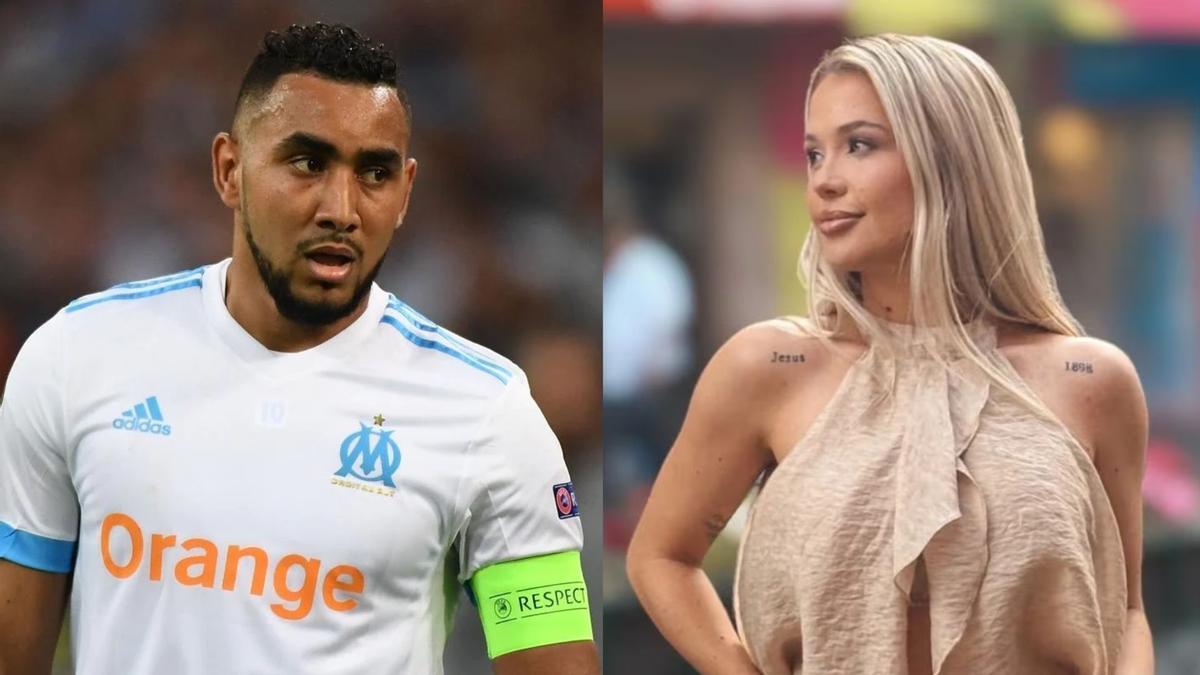 Dimitri Payet junto a su exmujer Larissa Ferrari