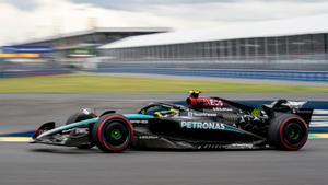 Lewis Hamilton (Mercedes), durante los entrenamientos libres del GP de Canadá