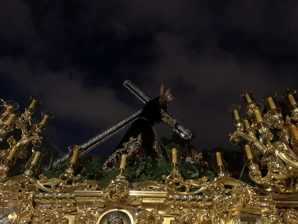 Procesión de vuelta y encierro de la cofradía de El Rico, el Miércoles Santo de 2024.