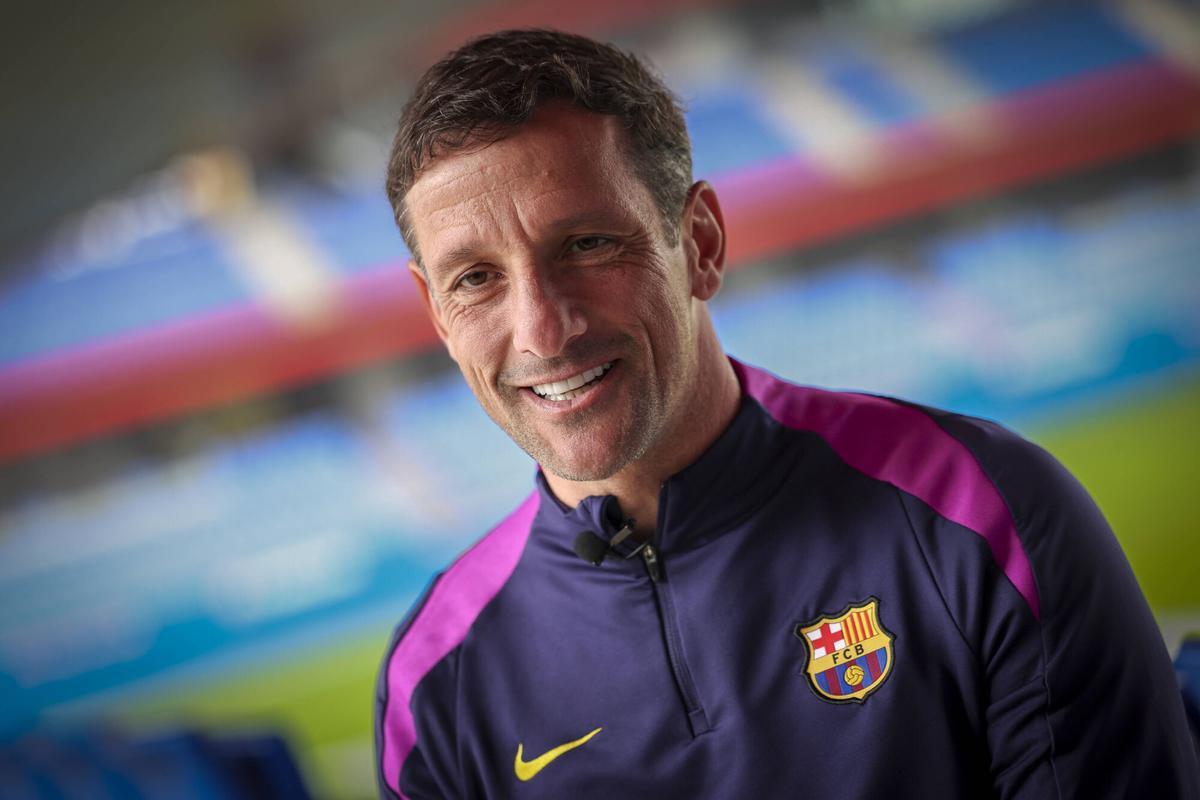 Juliano Belletti, entrenador del Barça Atlètic