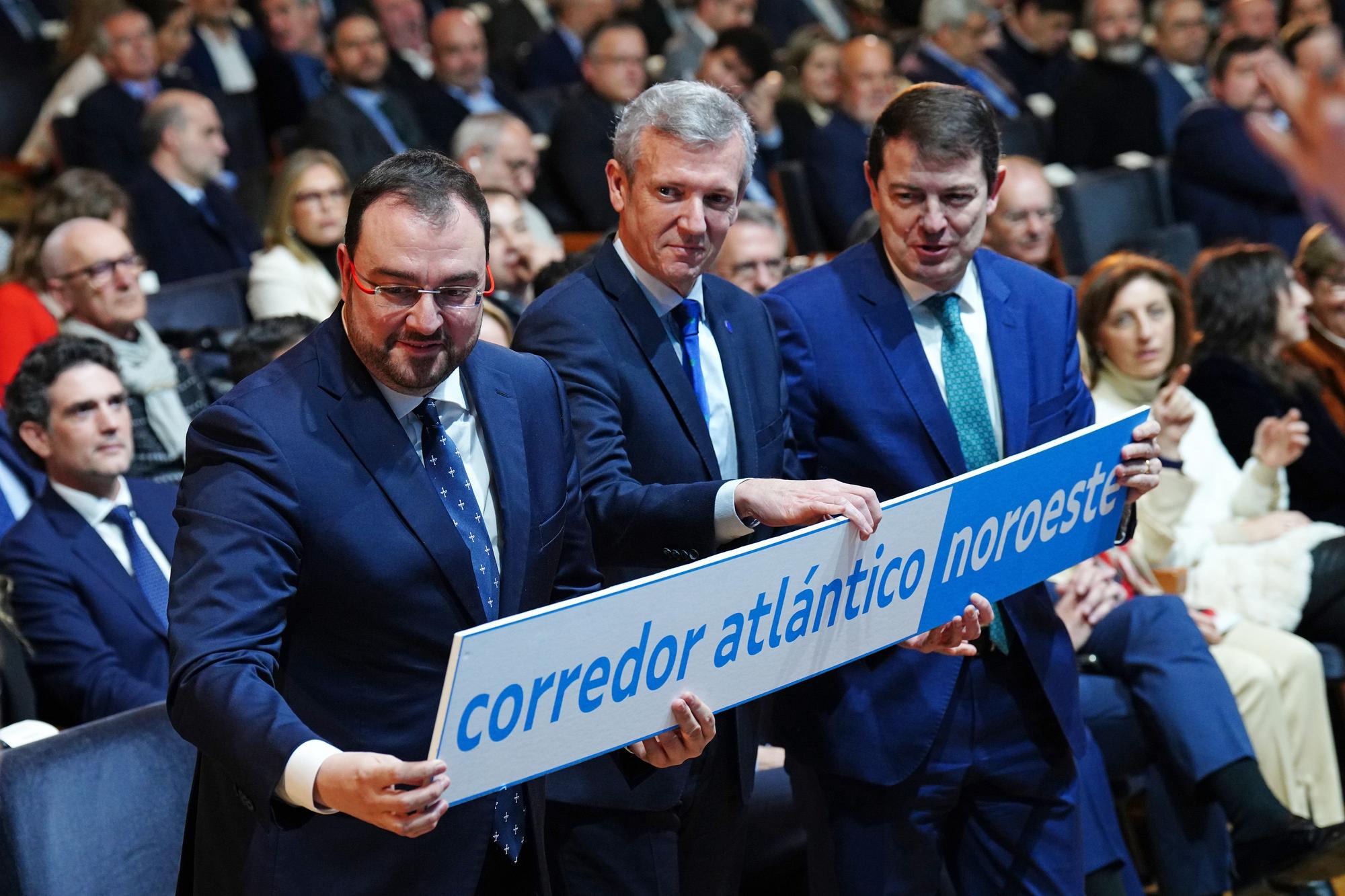 Así fue la cumbre para reivindicar el impulso del Corredor Atlántico en Santiago de Compostela