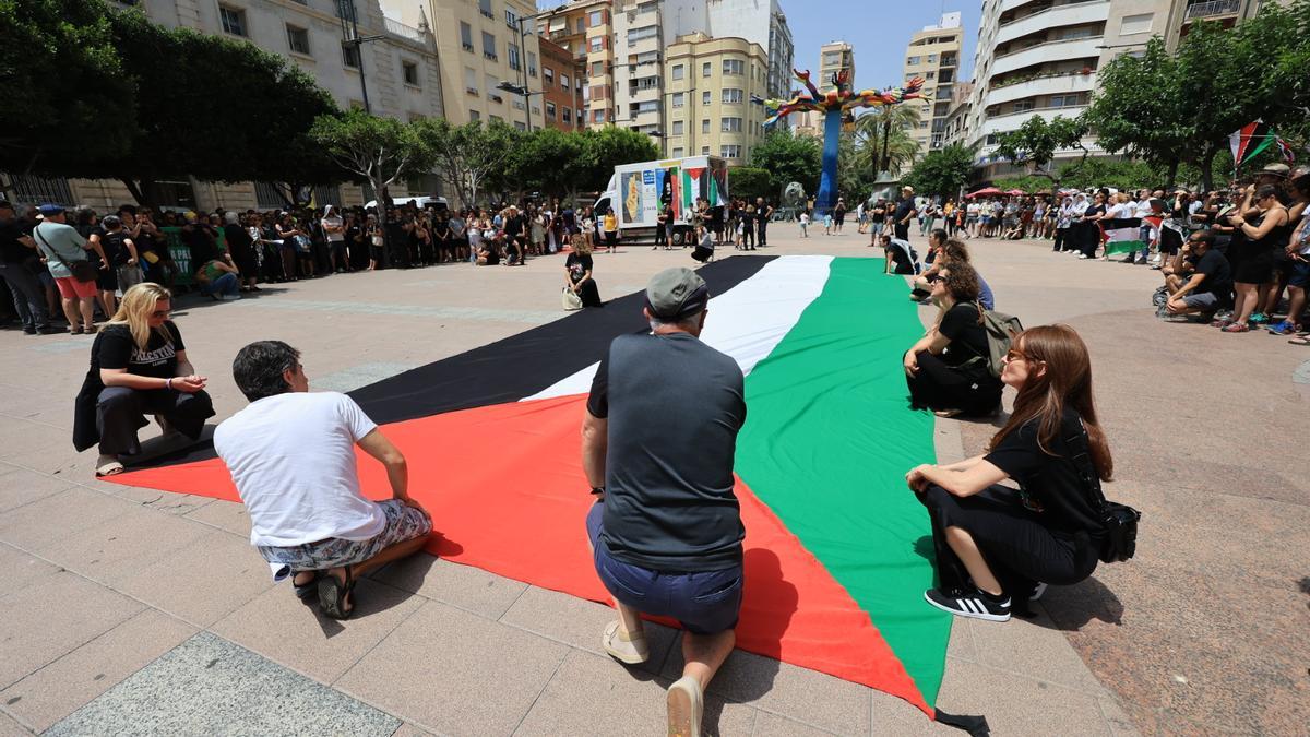 Vídeo: Manifestación a favor del pueblo palestino en Castellón