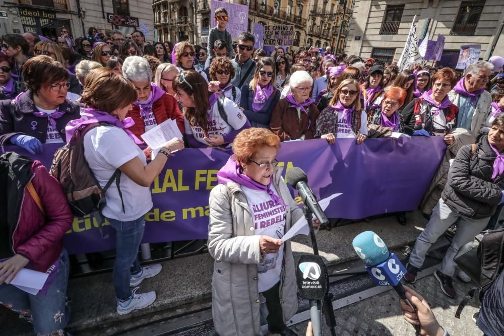 Movilización feminista en Alcoy