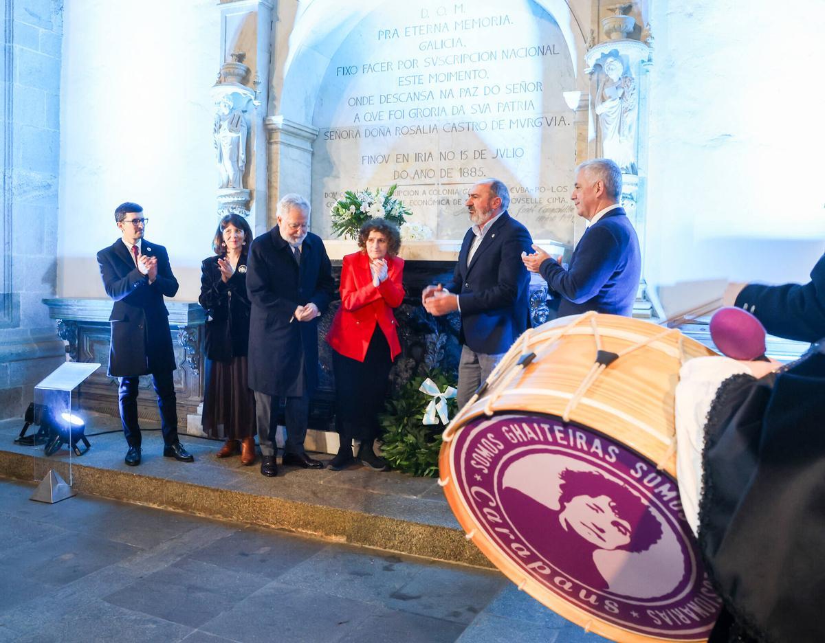 Acto institucional en Bonaval por el 189 aniversario del nacimiento de Rosalía de Castro.