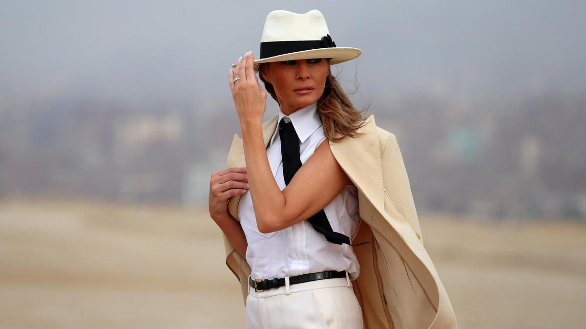 Melania Trump en su visita a El Cairo