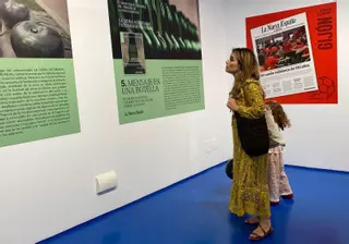 LA NUEVA ESPAÑA recibe con sidra en la Feria de Muestras