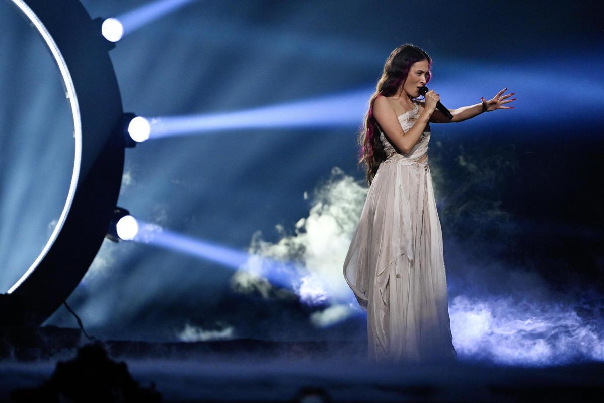 Eden Golan, reperesentante de Israel, durante su actuación en Eurovisión.