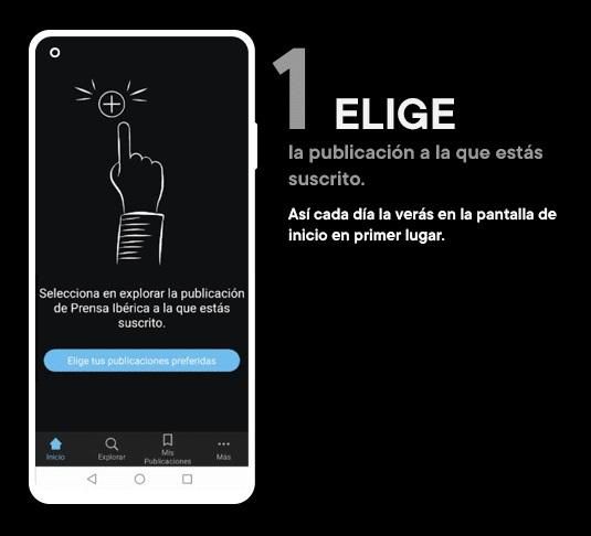 Paso 1 app Kiosco Prensa Ibérica
