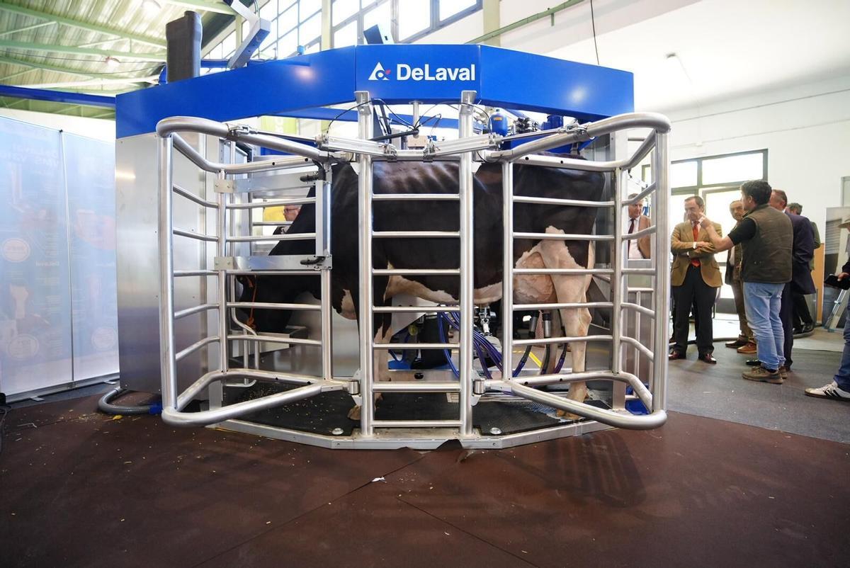 Robot que se puede ver en la Feria Agroganadera de Los Pedroches.