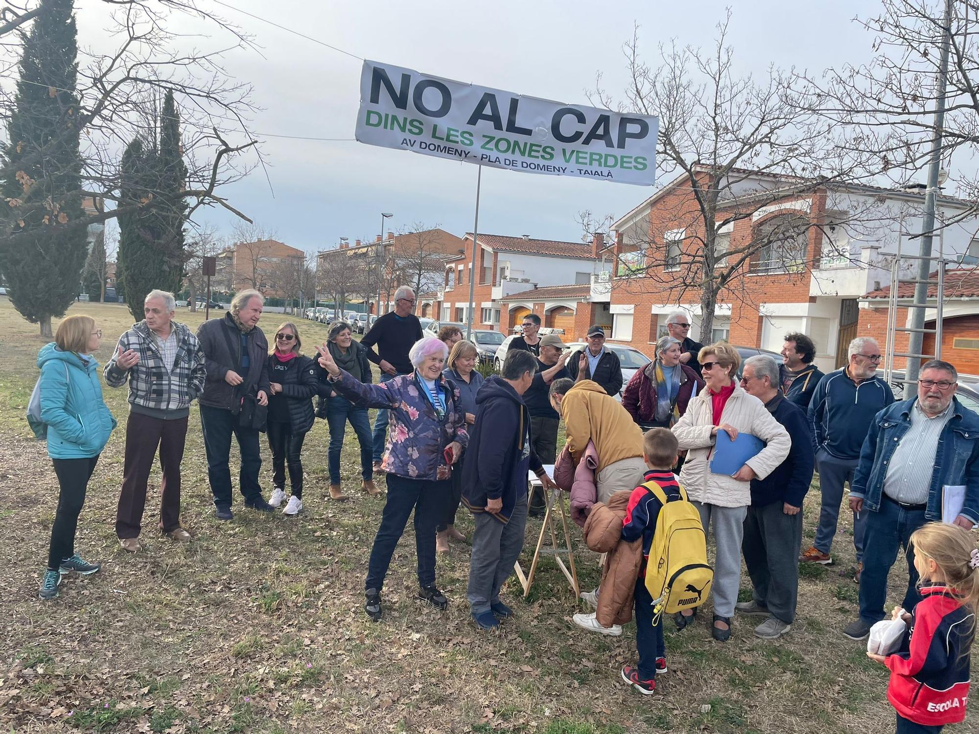 Protesta contra la ubicació del futur CAP de Domeny