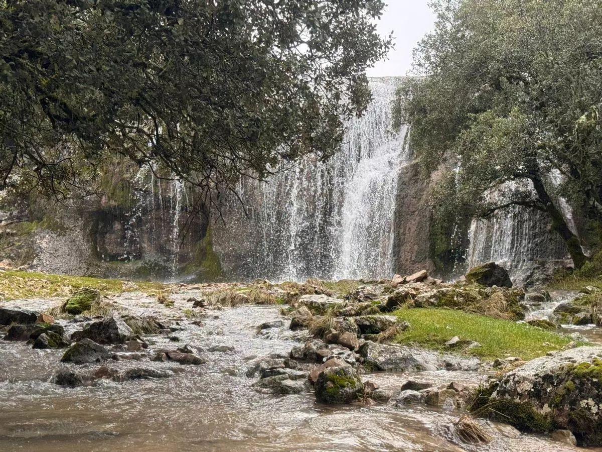 Cascada del río Bailón en la Subbética este mes de enero