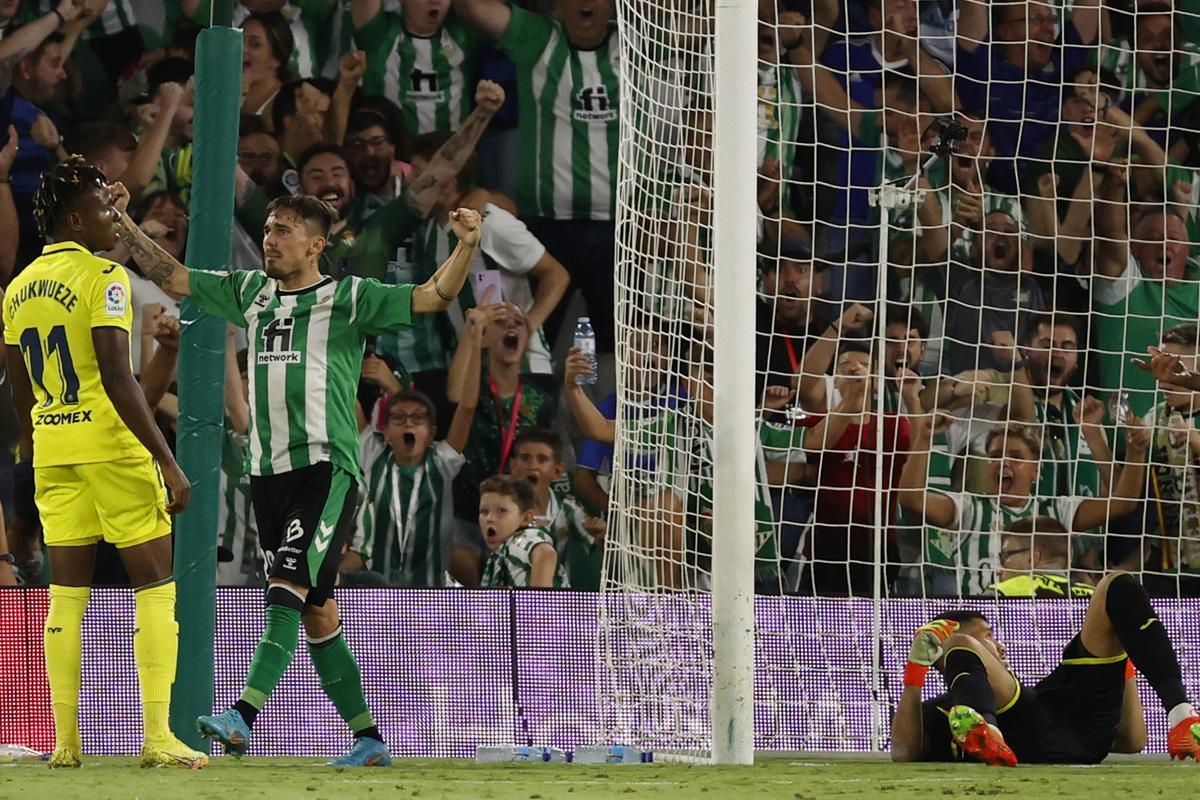 El Betis se impuso al Villarreal (1-0), lo que significó la primera derrota de la temporada el 11-S.