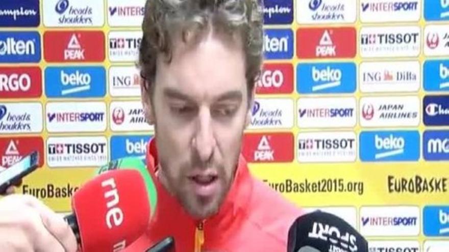 Gasol: "Ni tan mal ni tan bien, los campeonatos son muy largos"